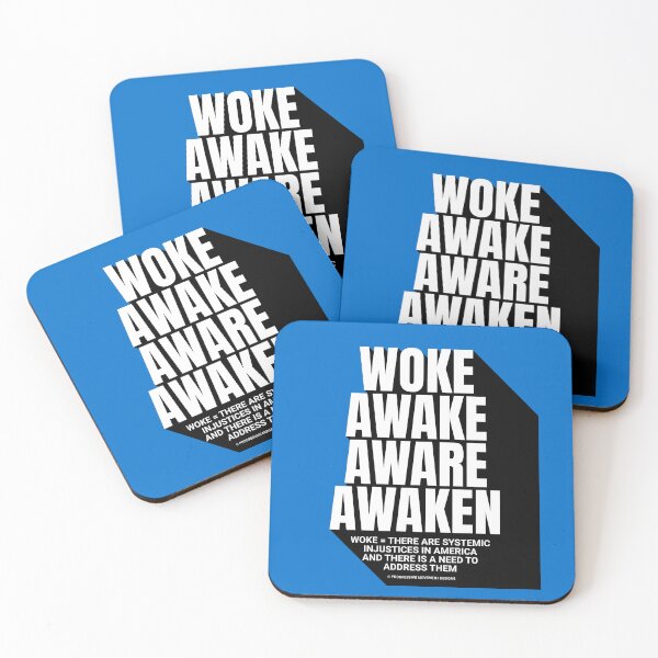 Item preview, PMD00751 Progressive Movement Designs Woke Awake Aware Awaken definition design shows you are woke and support progressive goals for progressive Democrats Independents and Bernie Sanders supporters designed and sold by ProgressiveLeft.