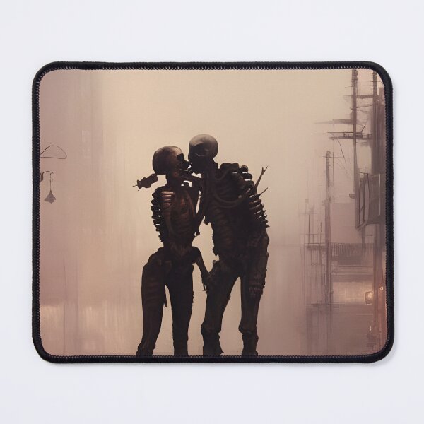 Item preview, Apocalyptic kiss, skeleton love designed and sold by GothicRubette.