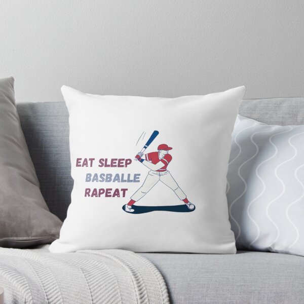 Aperçu de l'œuvre Eat sleep baseballe repeat  créée et vendue par Andalousse21.