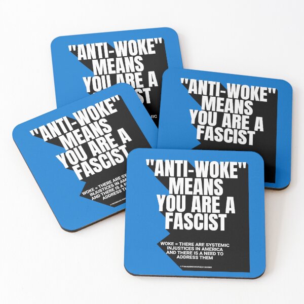 Item preview, PMD00754 Progressive Movement Designs Anti Woke Means definition design shows you are woke and support progressive goals for progressive Democrats Independents and Bernie Sanders supporters designed and sold by ProgressiveLeft.