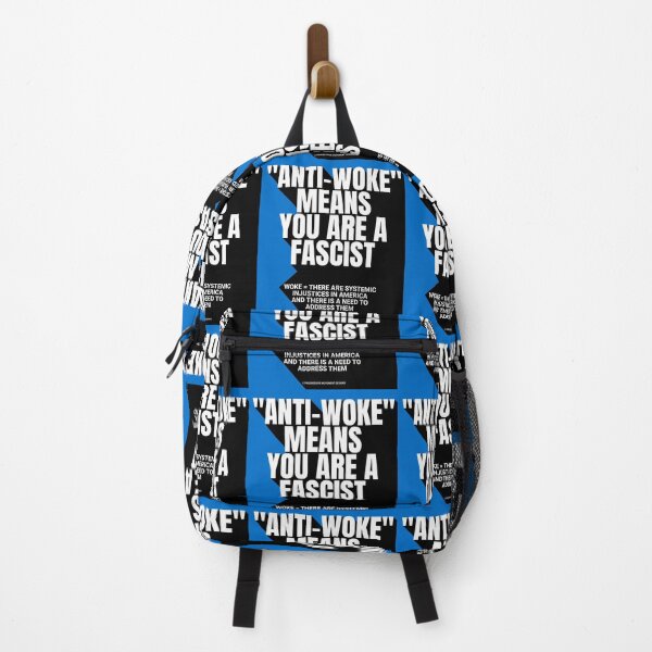 Item preview, PMD00754 Progressive Movement Designs Anti Woke Means definition design shows you are woke and support progressive goals for progressive Democrats Independents and Bernie Sanders supporters designed and sold by ProgressiveLeft.