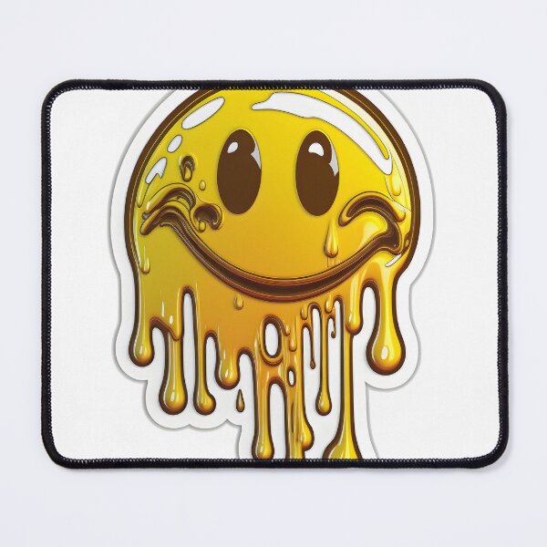 Item preview, Trippy Acid House Sticker Melting Smiley Face designed and sold by StickeryPickery.