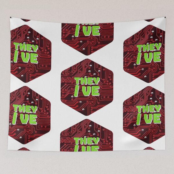 Item preview, They/Ve Pronouns on a Red Circuit Board designed and sold by MxA19.