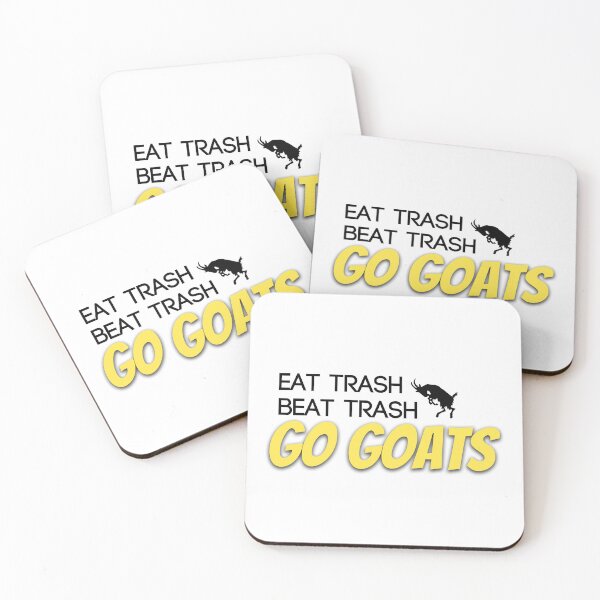 Item preview, Eat trash, beat trash, go goats! designed and sold by PaperCactusInk.