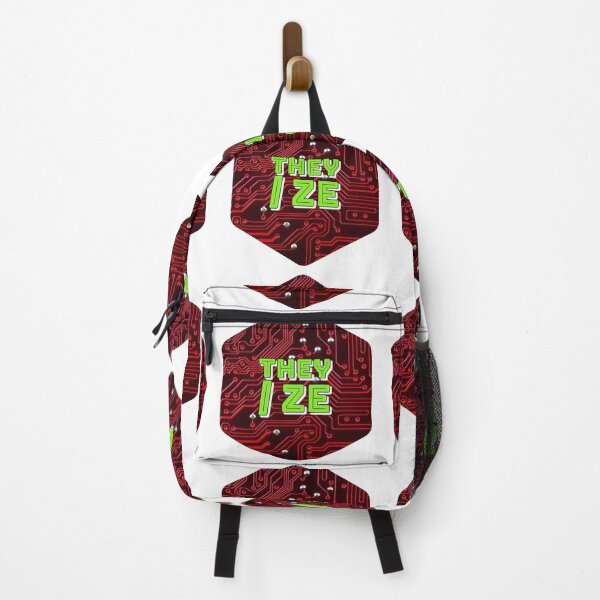 Item preview, They/Ze Pronouns on a Red Circuit Board designed and sold by MxA19.