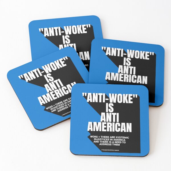 Item preview, PMD00756 Progressive Movement Designs Anti Woke Means definition design shows you are woke and support progressive goals for progressive Democrats Independents and Bernie Sanders supporters designed and sold by ProgressiveLeft.
