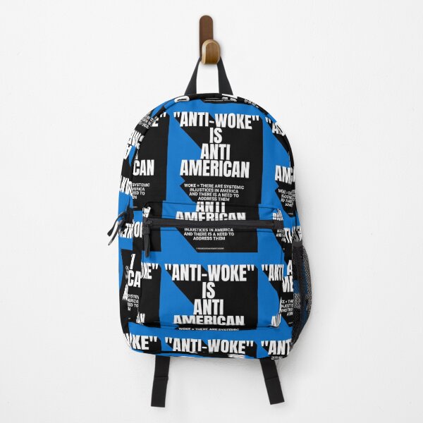 Item preview, PMD00756 Progressive Movement Designs Anti Woke Means definition design shows you are woke and support progressive goals for progressive Democrats Independents and Bernie Sanders supporters designed and sold by ProgressiveLeft.