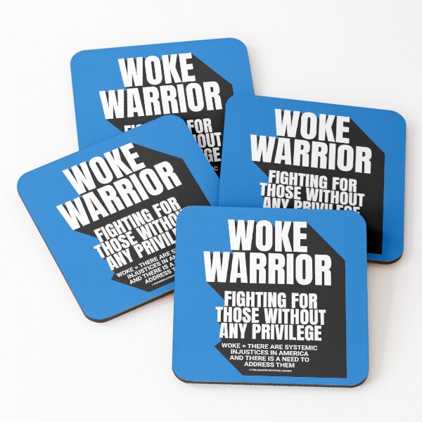 Item preview, PMD00758 Progressive Movement Designs Woke Warrior definition design shows you are woke and support progressive goals for progressive Democrats Independents and Bernie Sanders supporters designed and sold by ProgressiveLeft.