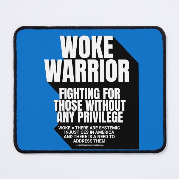 Item preview, PMD00758 Progressive Movement Designs Woke Warrior definition design shows you are woke and support progressive goals for progressive Democrats Independents and Bernie Sanders supporters designed and sold by ProgressiveLeft.