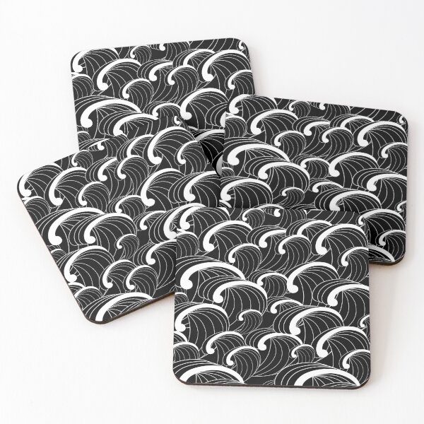 Item preview, Japaneese Waves - Minimal, Elegant, Simple ( Black & White ) Design designed and sold by FenMou.