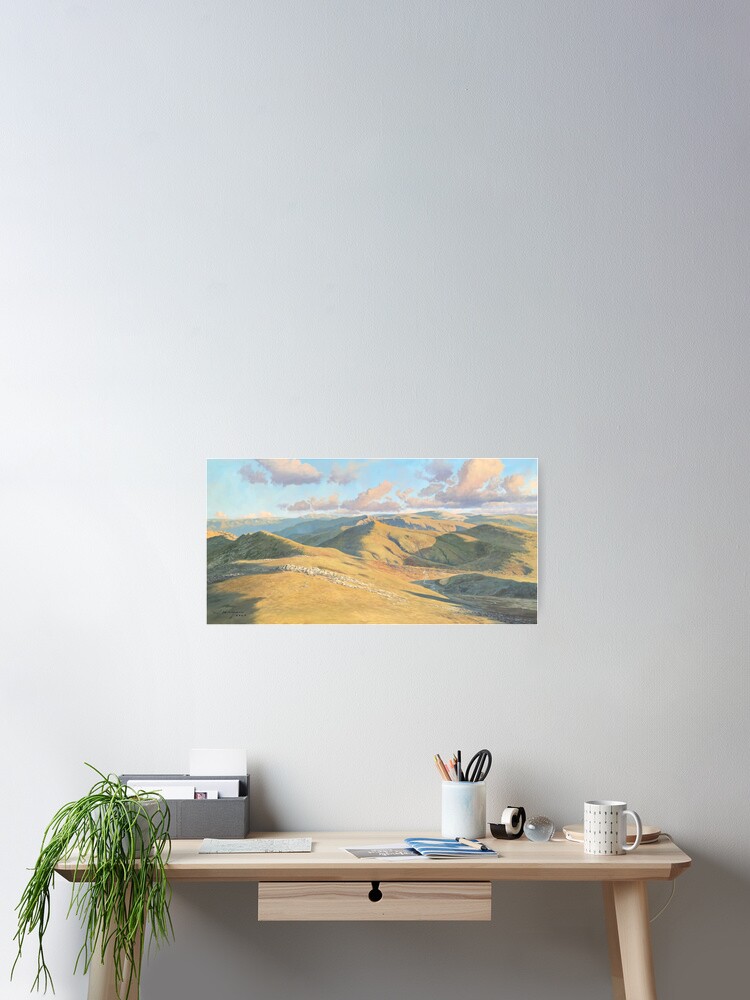 Thumbnail 2 of 3, Poster, Early morning, Mount Kosciusko designed and sold by StevenHeyen.