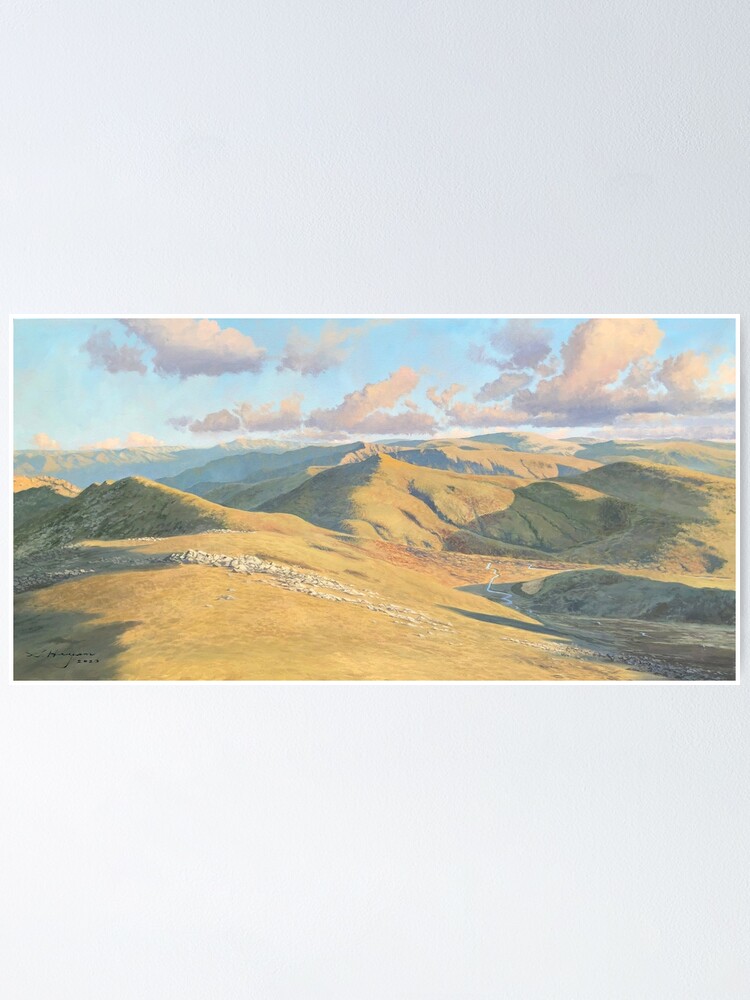 Thumbnail 1 of 3, Poster, Early morning, Mount Kosciusko designed and sold by StevenHeyen.