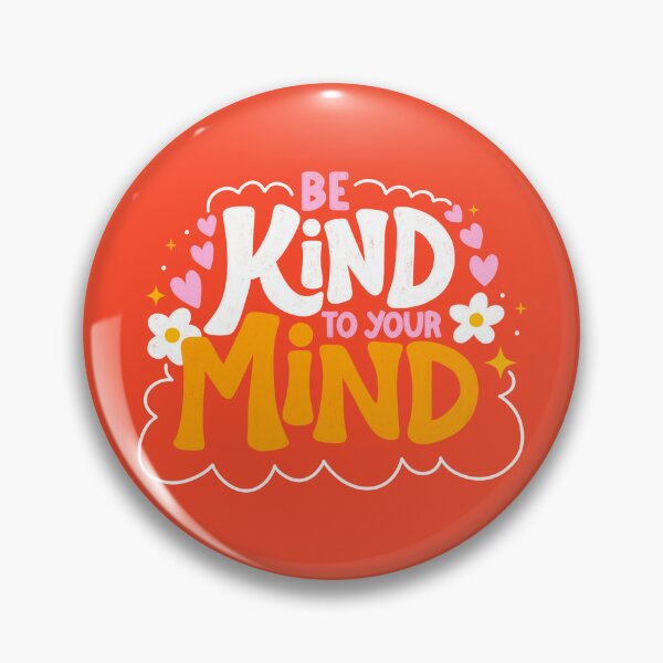 Item preview, Be Kind to your Mind lettering typography quote  designed and sold by happyzo.