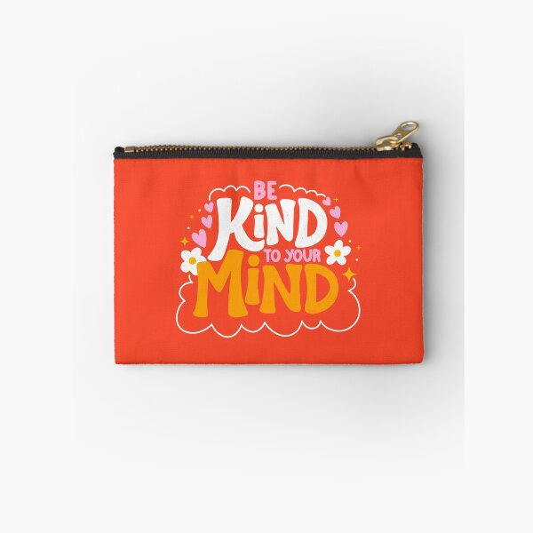 Item preview, Be Kind to your Mind lettering typography quote  designed and sold by happyzo.