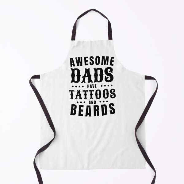 Item preview, Awesome Dads Have Tattoos & Beards Inverse designed and sold by DesignRebel138.