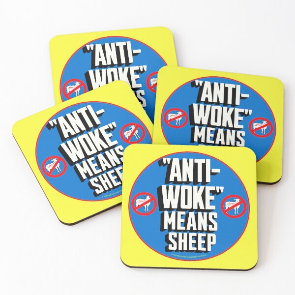 Item preview, PMD00760 Progressive Movement Designs Anti Woke Means definition design shows you are woke and support progressive policy goals for progressive Democrats Independents and Bernie Sanders supporters designed and sold by ProgressiveLeft.