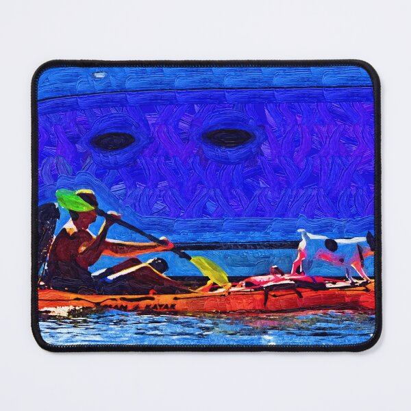 Item preview, A Man His Kayak and His Dogs designed and sold by KirtTisdale.