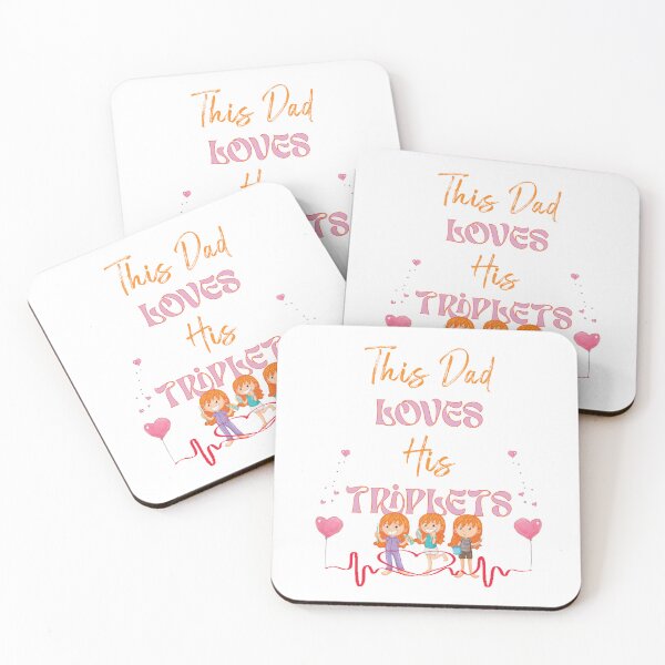 Item preview, this dad loves his triplets designed and sold by MartillooDS.