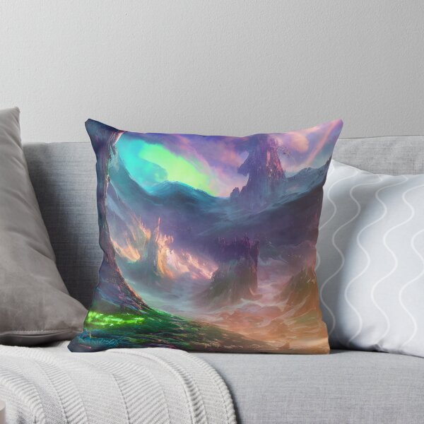 Item preview, Abstract Fantasy Landscape Digital Painting Colorful designed and sold by VersoShopping.