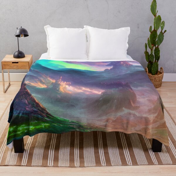Item preview, Abstract Fantasy Landscape Digital Painting Colorful designed and sold by VersoShopping.