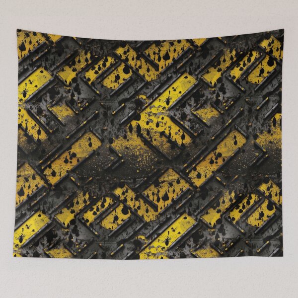 Item preview, Hazard Metal designed and sold by Psy-Dye-AI.