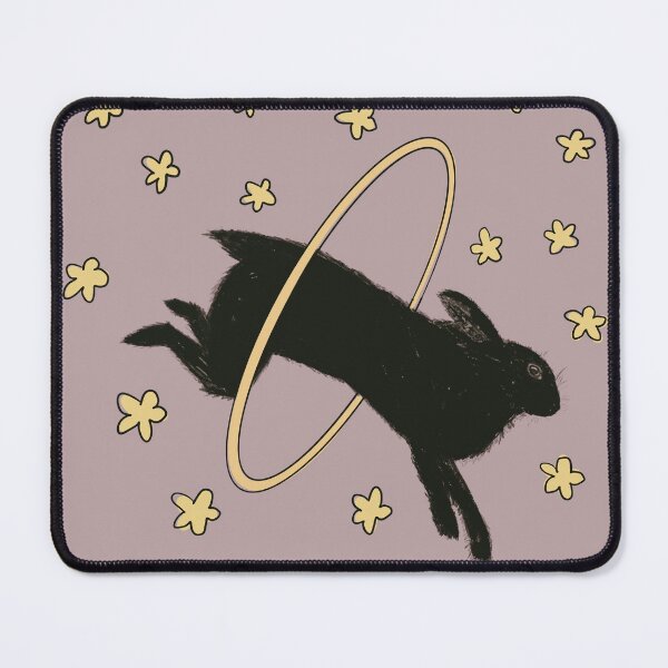 Item preview, black bunny in stars designed and sold by gryphbee.