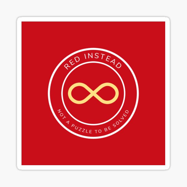 Item preview, Red Instead, Not a Puzzle to be Solved designed and sold by statonka.