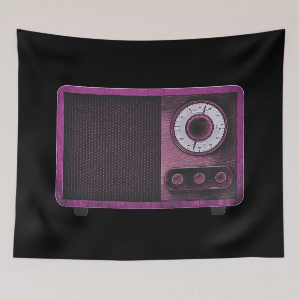 Item preview, Pink Vintage Radio - Nostalgia style designed and sold by PeterADesign.