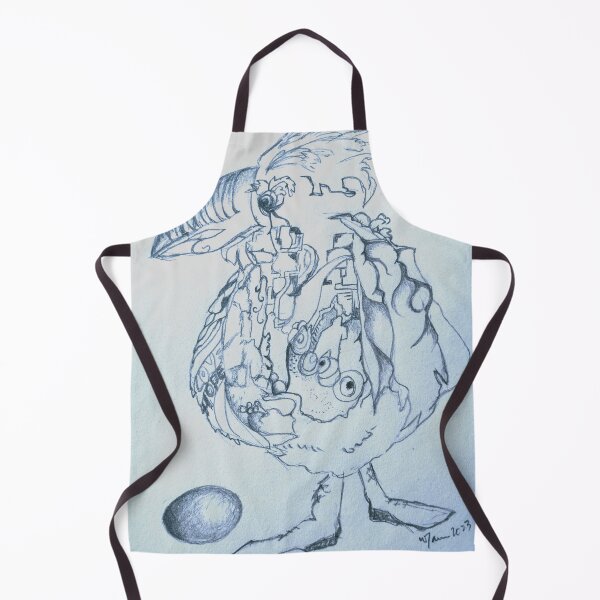 Item preview, Funky Bird pencil drawing by Winnie Tam, Redbubble Artist designed and sold by Winnie Tam.