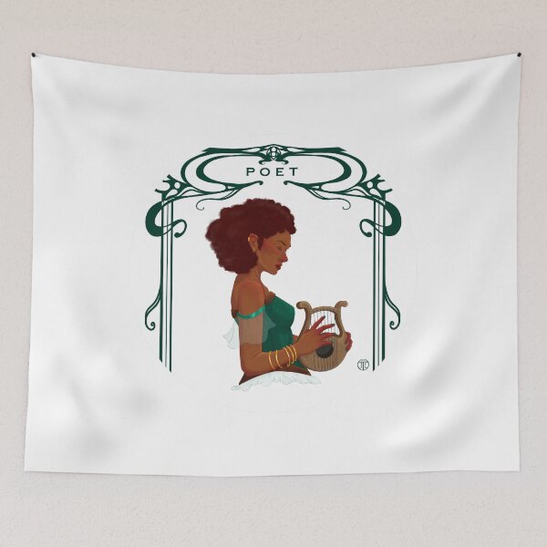 Item preview, Poet Illustration  designed and sold by JessTCreative.