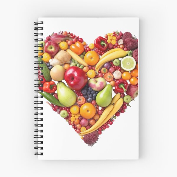 Item preview, A colorful mix of detox fruits and vegetables arranged in the shape of a heart 6 designed and sold by jetaiart.