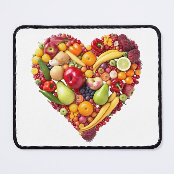 Item preview, A colorful mix of detox fruits and vegetables arranged in the shape of a heart 6 designed and sold by jetaiart.