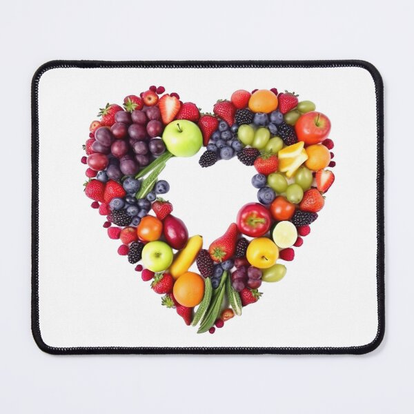 Artikelvorschau, A colorful mix of detox fruits and vegetables arranged in the shape of a heart 6 entworfen und verkauft von jetaiart.