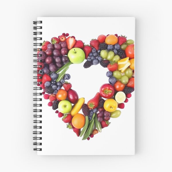 Item preview, A colorful mix of detox fruits and vegetables arranged in the shape of a heart 6 designed and sold by jetaiart.