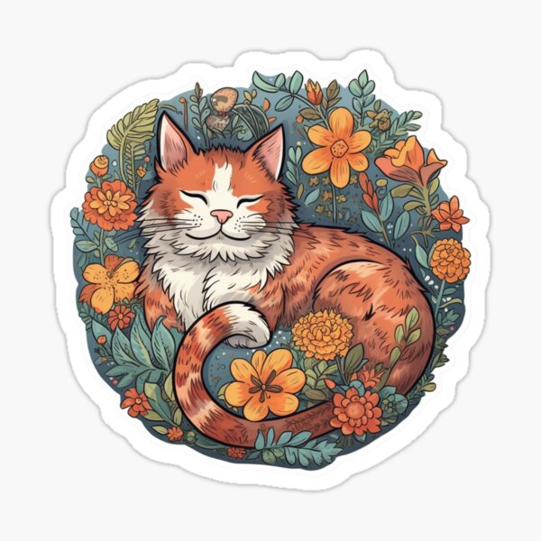 Cute Pet Cat Sticker