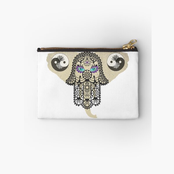 Item preview, Hamsa Elephant Ying Yang Tree A403 designed and sold by byNicol.