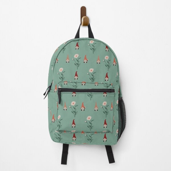 Mint top floral backpack