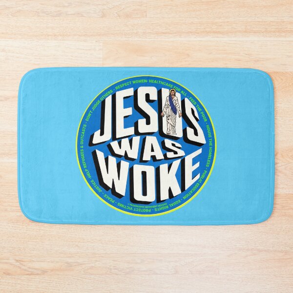 Artikelvorschau, PMD00765 Progressive Movement Designs „Jesus Was Woke“-Design zeigt, dass Sie aufgewacht sind und progressive politische Ziele für christliche progressive Demokraten, Unabhängige und Anhänger von Bernie Sanders unterstützen entworfen und verkauft von ProgressiveLeft.