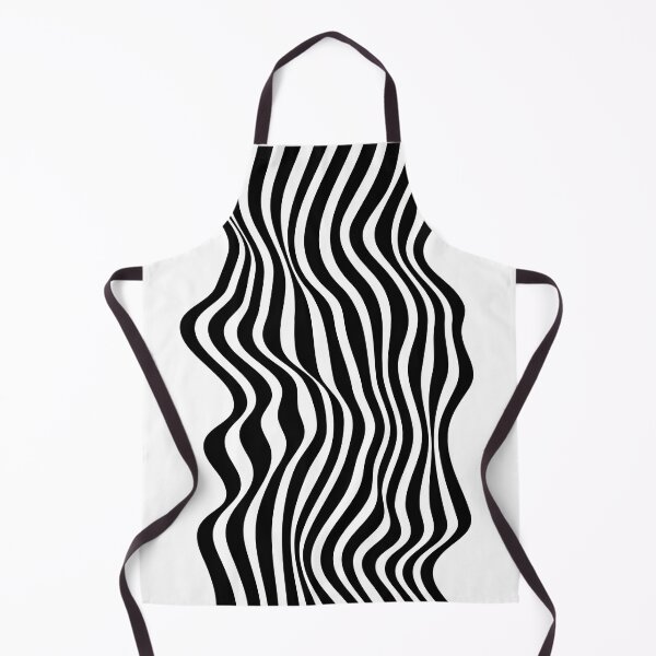 Item preview, Wavy and asymmetric movement of black and white lines designed and sold by arteopolis.