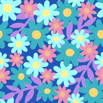 Artwork thumbnail, New Spring Flower Pattern Design by AlwaysBeColoring