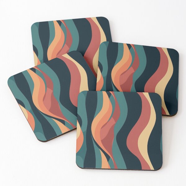 Item preview, Analogous Wavy Pattern designed and sold by Verbotenn.