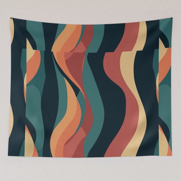 Item preview, Analogous Wavy Pattern designed and sold by Verbotenn.