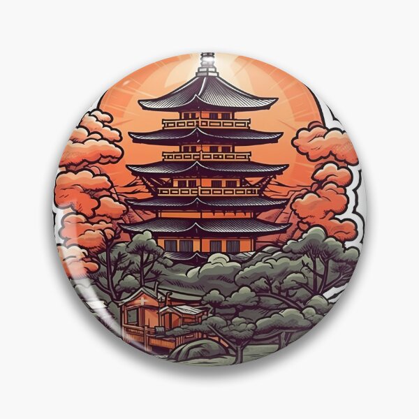 Item preview, Japanese pagoda designed and sold by paulstamp.
