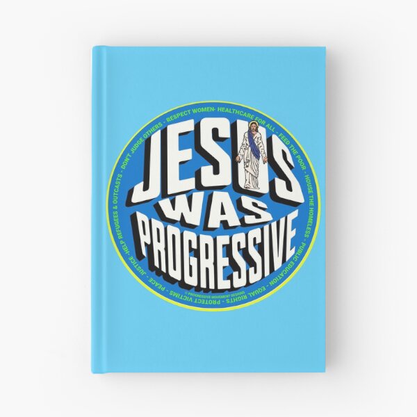 Aperçu de l'œuvre PMD00766 Le design du mouvement progressiste Jésus était progressiste montre que vous soutenez les objectifs politiques progressistes des démocrates progressistes chrétiens, des indépendants et des partisans de Bernie Sanders créée et vendue par ProgressiveLeft.