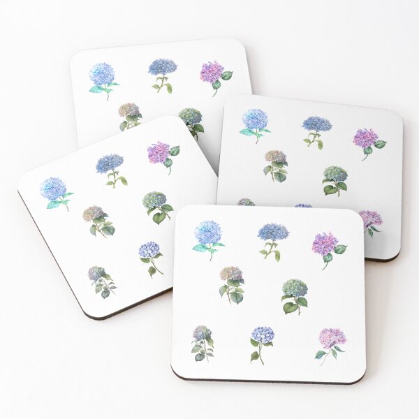 Item preview, Mixed Vintage Watercolor Hydrangea Flowers designed and sold by silviaol.