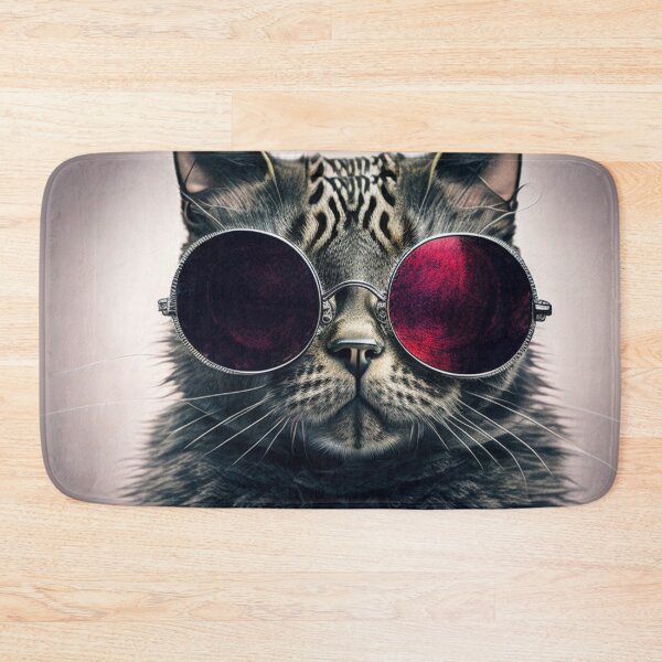 Item preview, Beautiful cat with purple glasses. designed and sold by Canala77.