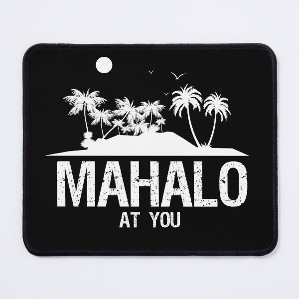 Item preview, Mahalo with palm trees designed and sold by TRAVELLING THE COSMOS.
