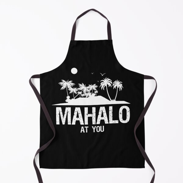 Item preview, Mahalo with palm trees designed and sold by TRAVELLING THE COSMOS.