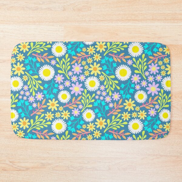 Item preview, Blue Spring Flower Pattern designed and sold by AlwaysBeColoring.
