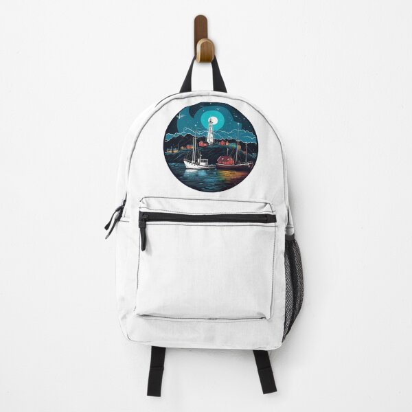 Item preview, Cups, bags, quilts, and t-shirts with a coastal landscape in the moonlight designed and sold by relso.